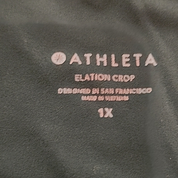 Athleta Dark Green Elation Crop Capris - Picture 2 of 5